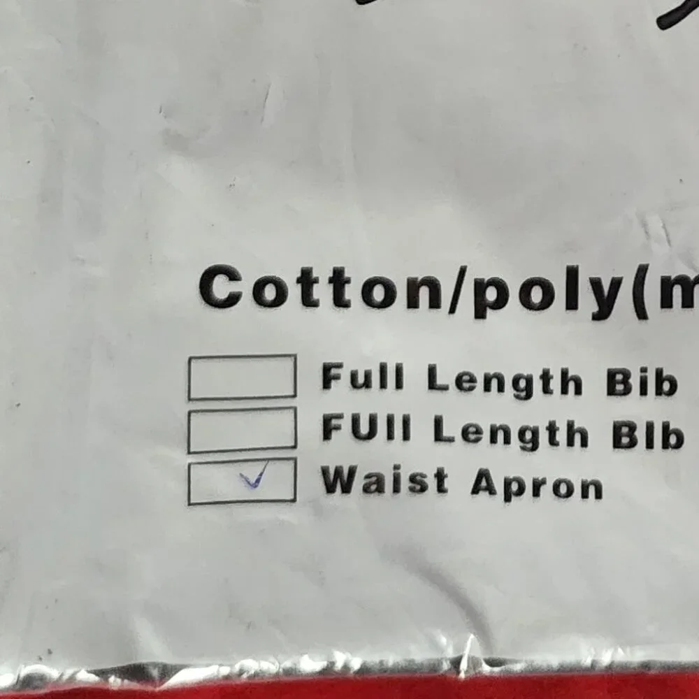 Winwear Black Cotton Poly Three Pocket WA-1221 Professional Waist Apron OSFM
